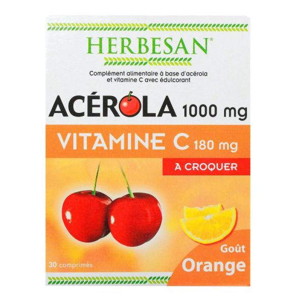 Herbesan Acerola 1000 Orange Cpr 30