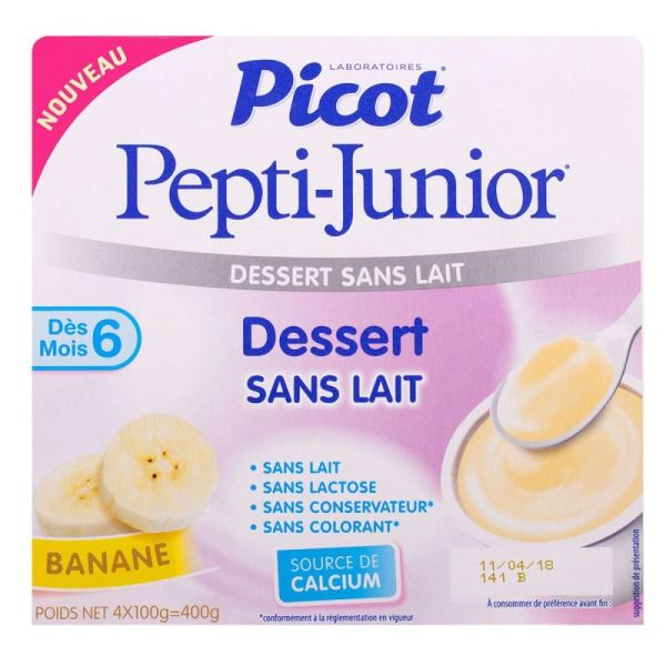 Picot 1Er Desseret S/Lactose Banane 100X4