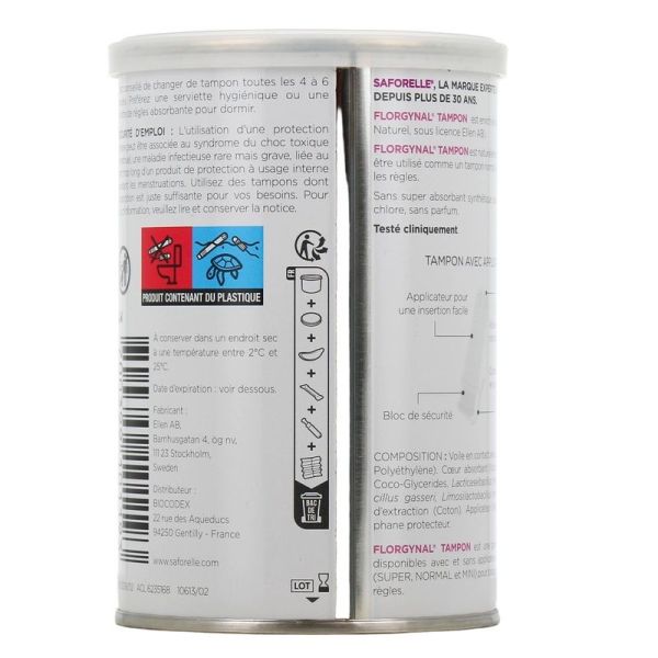 Tampons Florgynal enrichis en lactobacilles - 9 tampons