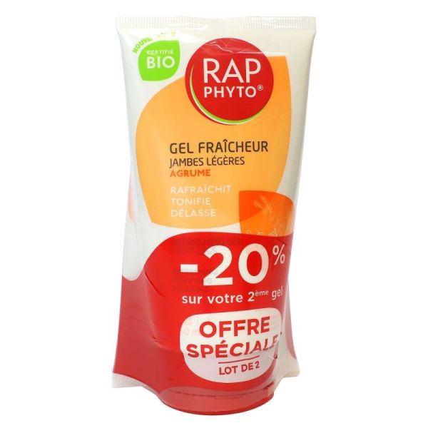 Rap Phyto Gel Fraicheur Agrumes 2X150Ml