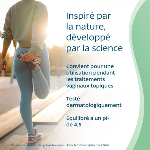 Lingettes Nettoyantes Intimes Antiseptique Naturel - 10 sachets de lingettes individuelles