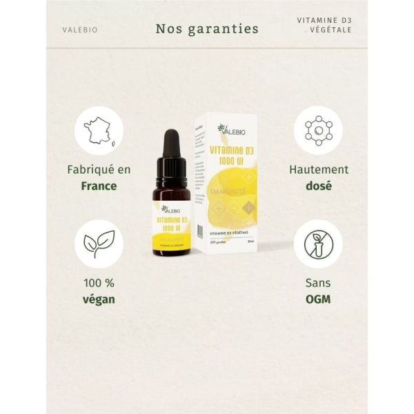 Vitamine D3 1000 UI - 20 ml