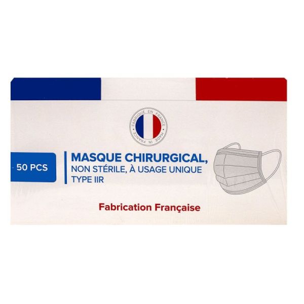 Masque Chirurgical En14683 Bleu 50 Fr