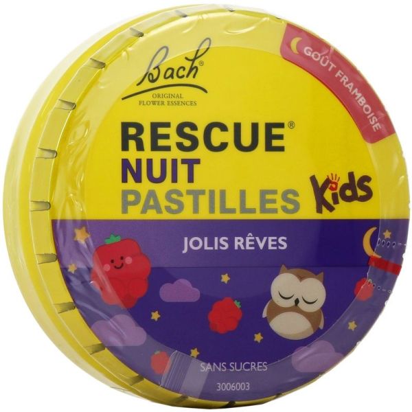 Rescue Fleur de Bach Pastilles Nuit Kids - Framboise 50 g