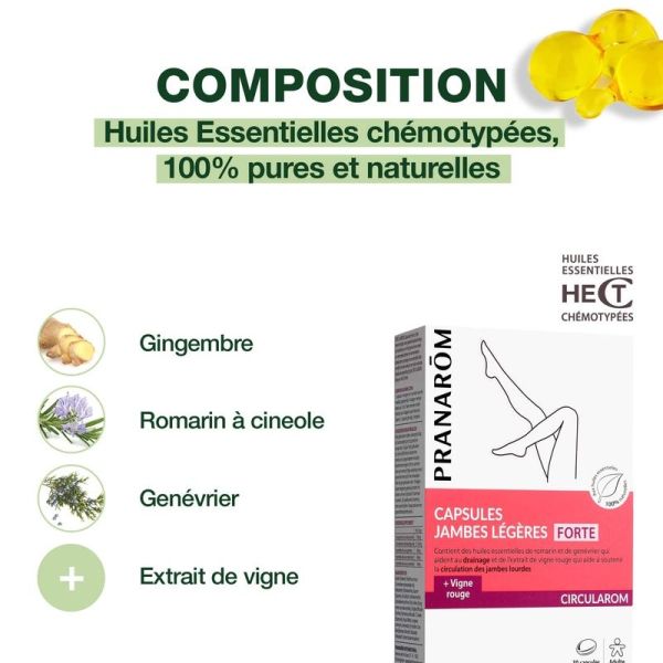 Capsules FORTE - Jambes légères - 30 capsules