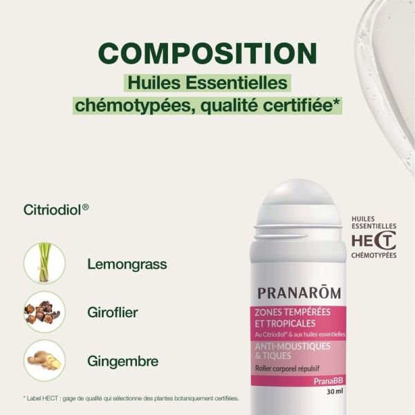 Roller anti-moustiques & tiques pour bébé - 30 mL