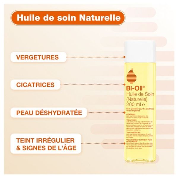 Huile de soin - Naturelle - 60 ml