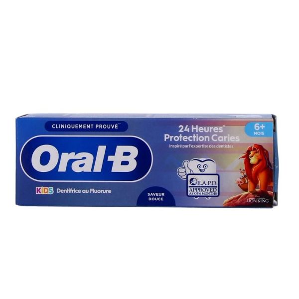 Dentifrice Protection Caries 24H 6+ Mois KIDS - 60 ml