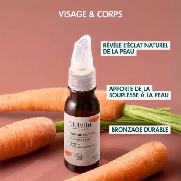 Huile de Carotte Bio - 50 ml