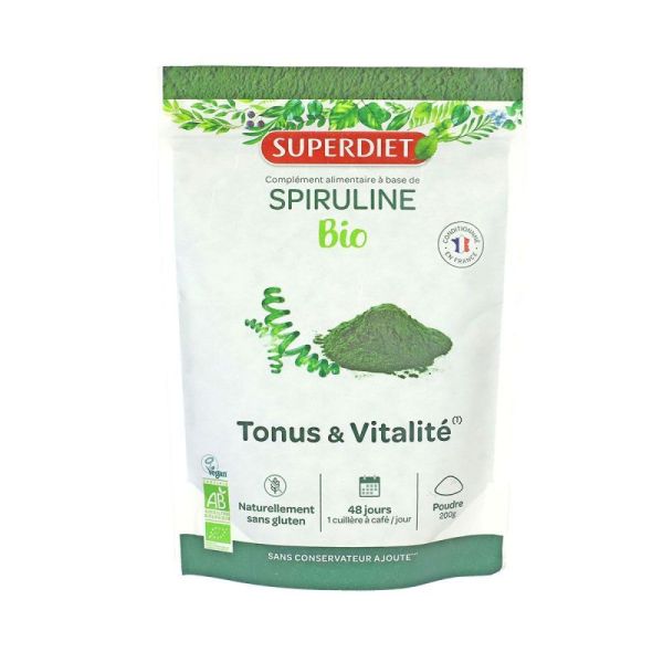 Superfood Spiruline Bio Pdr 200G