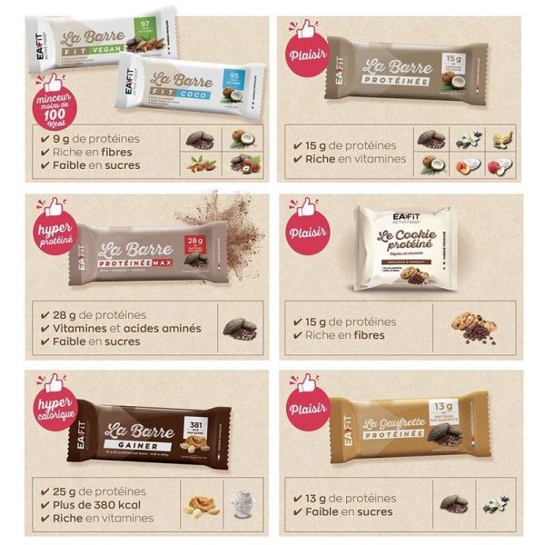 La Barre Gainer Chocolate & Vanilla Cream - 90 g