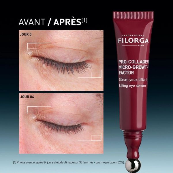 Sérum Yeux Liftant PRO-COLLAGEN MICRO-GROWTH FACTOR - 15 ml