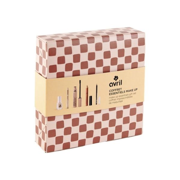 Coffret Essentiels Make-up - Mascara 10 ml, Crayon yeux 1 g, Crayon fard 2 g, Crayon lèvres 2 g, Vernis 7 ml