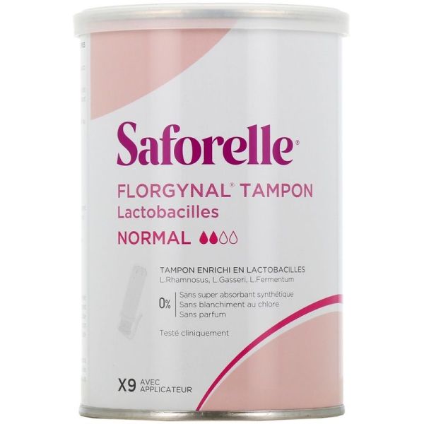 Tampons Florgynal enrichis en lactobacilles - 9 tampons