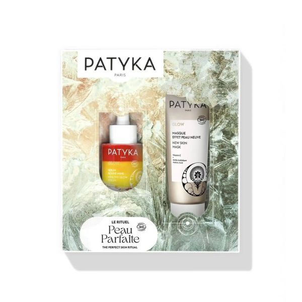 COFFRET GLOW - Le Rituel Peau Parfaite - Sérum Bonne Mine 30 ml + Masque Effet Peau Neuve 50 ml Offert