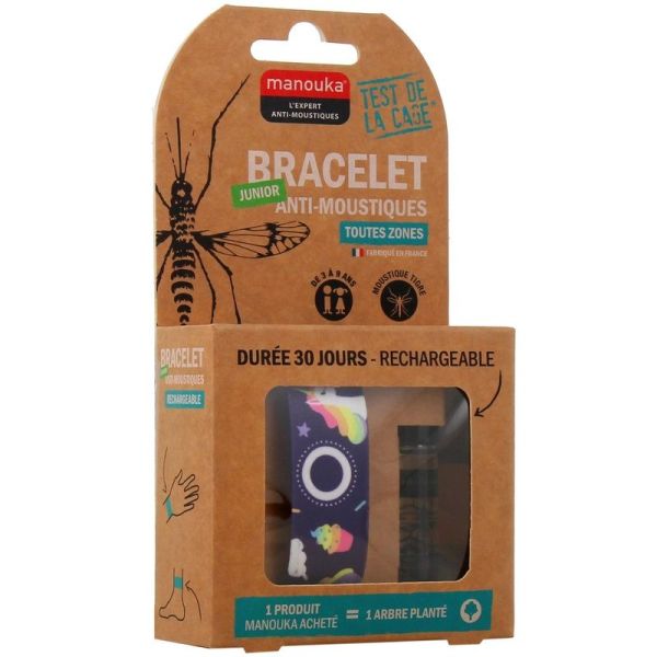 Manouka Bracelet Anti-Moustiques Enfant - Licorne