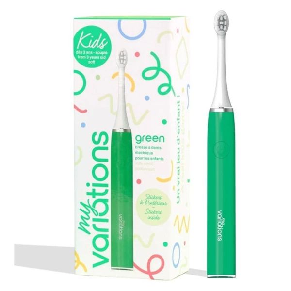 Brosse à Dents Électrique Sonique Verte KIDS