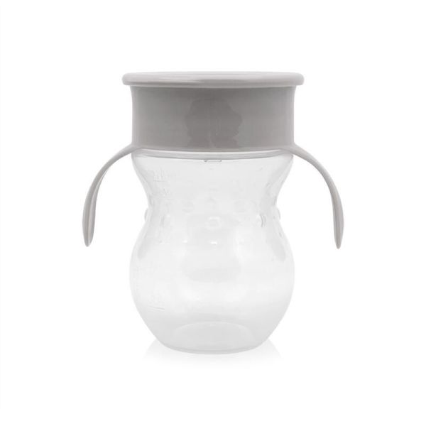 Gobelet Anti-deversement 360 Degres - Gris - 1 unite
