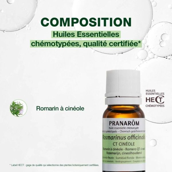 Huile Essentielle de Romarin à cinéole - 10 ml