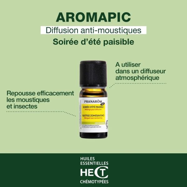 Soirée d'été paisible - synergie pour diffusion - Bio - 10 mL