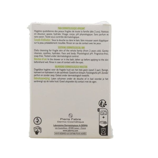 Pain Dermatologique Apaisant - 2 x 100 g