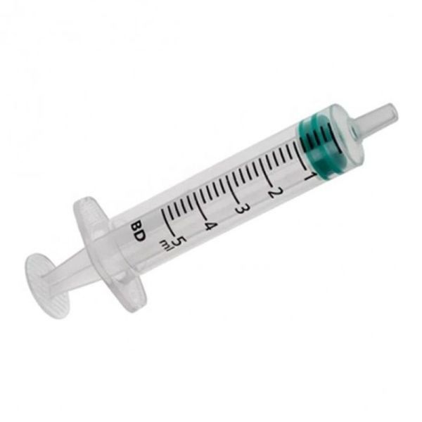 Seringue 3 pièces sans aiguille Emerald - 5 mL