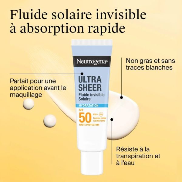 Ultra Sheer Fluide Invisible Hydratation SPF50 - 50 ml