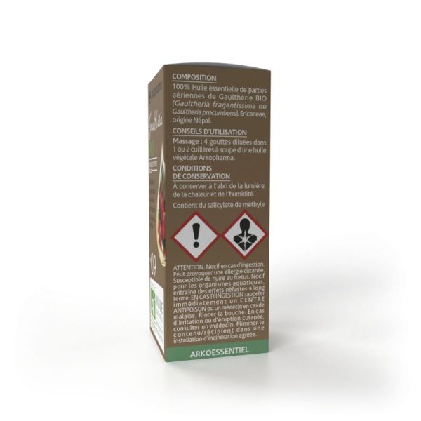 Huile essentielle n°09 gaulthérie 10ml