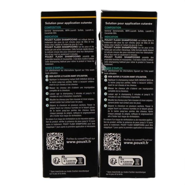 Flash Shampooing Anti-Poux & Lentes - 2 x 100 ml