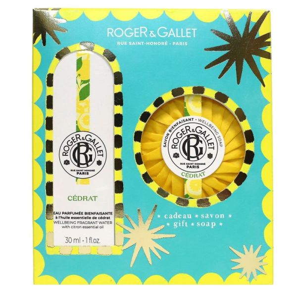 Coffret Cédrat eau parfumée Bienfaisante 30ml + savon 100g offert