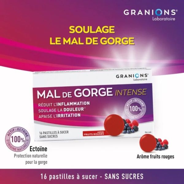 Mal de Gorge Intense - Pastilles à l'Ectoïne