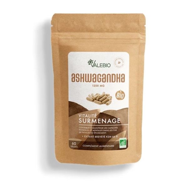 Ashwagandha 1200 mg Bio - 60 gélules