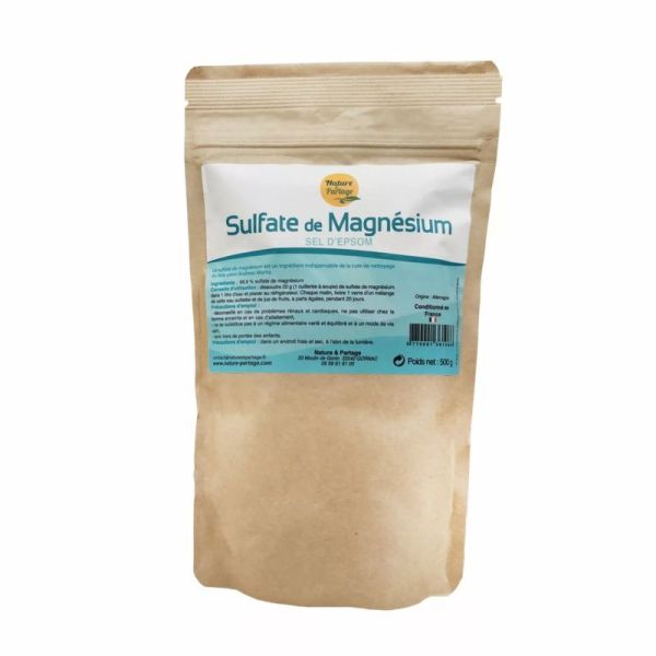Sulfate de magnésium (sel d'Epsom) - 500 g