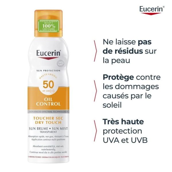SUN PROTECTION OIL CONTROL Brume Transparente SPF 50 - 200 ml