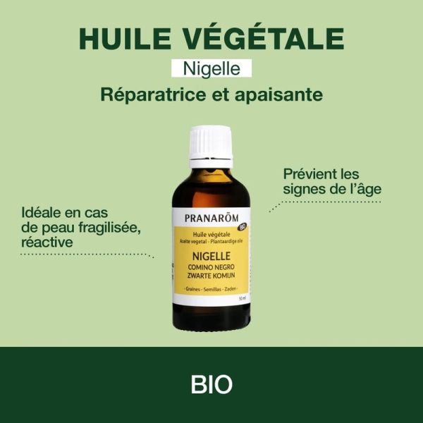 Huile Végétale de Nigelle - Bio - 50 ml