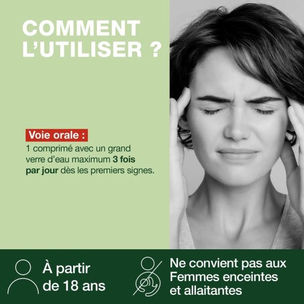 Comprimés maux de tête - 8 comprimés sécables