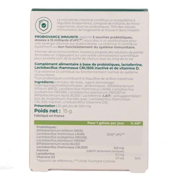PROBIOVANCE IMMUNITE - 30 gélules