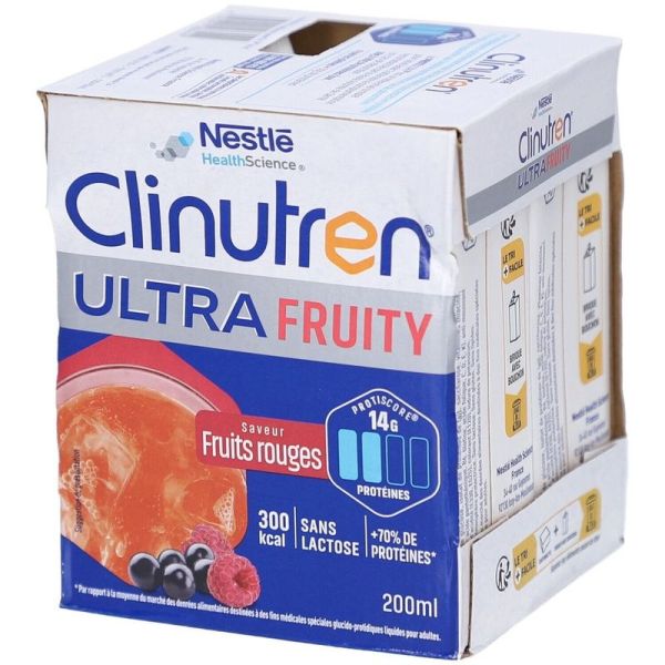 Ultra fruity boisson protéinée - 4 x 200 ml