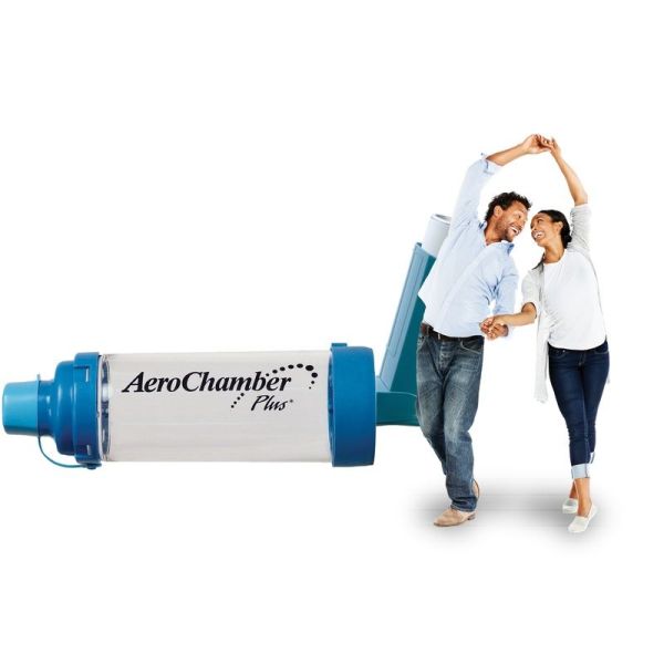 AeroChamber Plus Chambre d'inhalation avec embout buccal - 1 unité