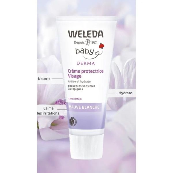 Mauve blanche Creme protectrice Visage a la Mauve blanche - 50 ml