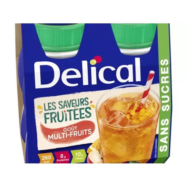 Boisson Fruitée Sans Sucres Nutriment - saveur orange - 4 x 200 ml