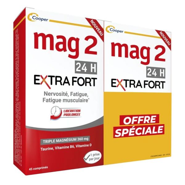 24H Extra Fort - 2 x 45 comprimés