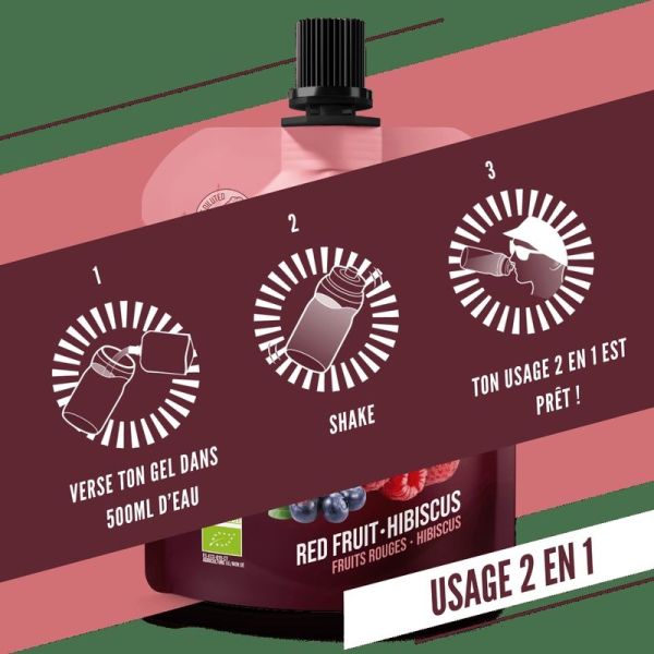 Energy Gels Red Fruits - Hibiscus - 85 g