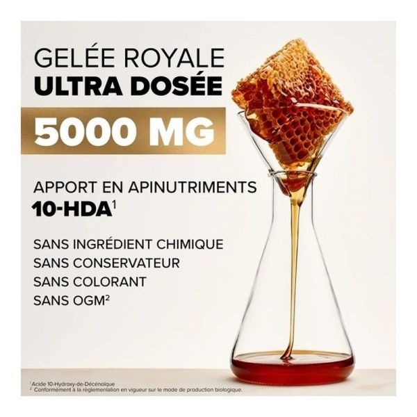 Arkoroyal Gelée royale 5000 mg Bio - 10 ampoules