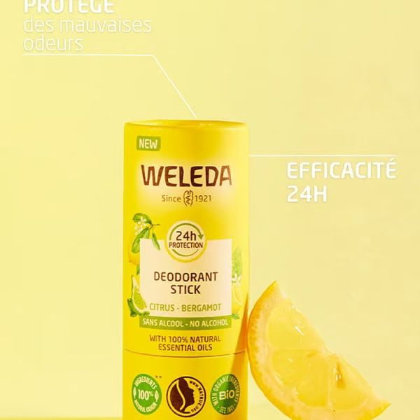 Deodorant solide 24H Citrus Bergamote - 2 x 50 g