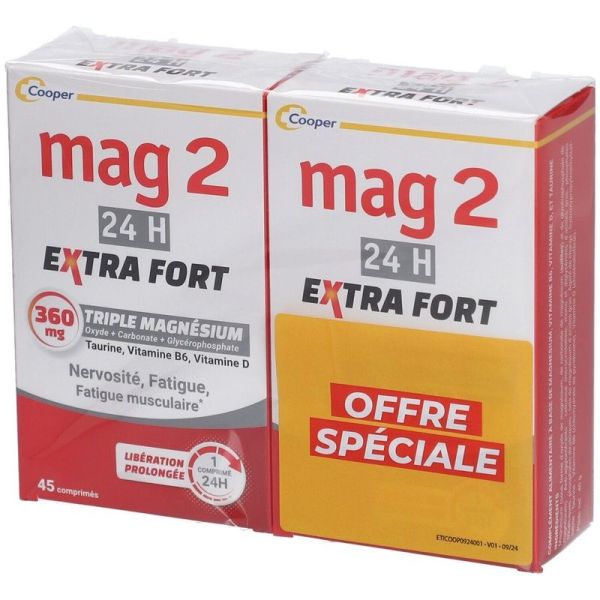 24H Extra Fort - 2 x 45 comprimés