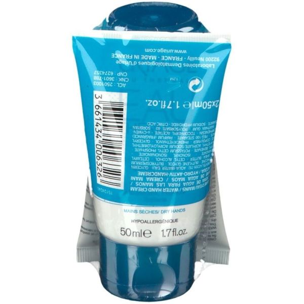 Crème d'Eau Mains Hydratante Eau Thermale - 2 x 50 ml