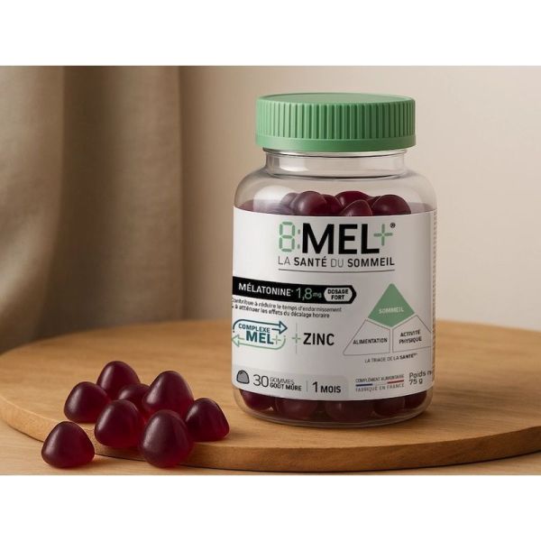 8Mel+ Mélatonine 1,8 mg - 30 gommes
