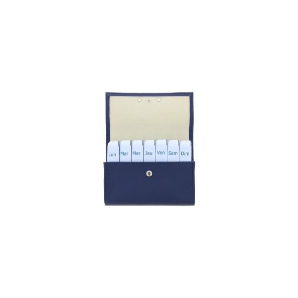 Pilbox Liberty Distributeur Hebdomadaire Rouge Marine - 1 unité