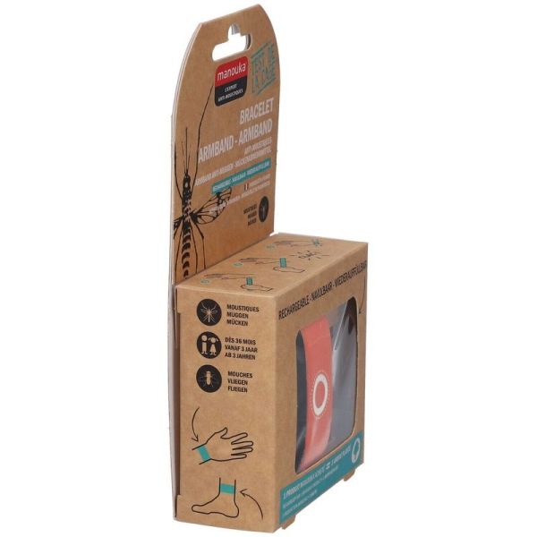 Bracelet Anti-Moustiques - 1 bracelet + 1 recharge de 6 ml